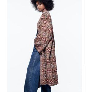 Zara Oversize Flowing Long Kimono Jacket  Special Edition S